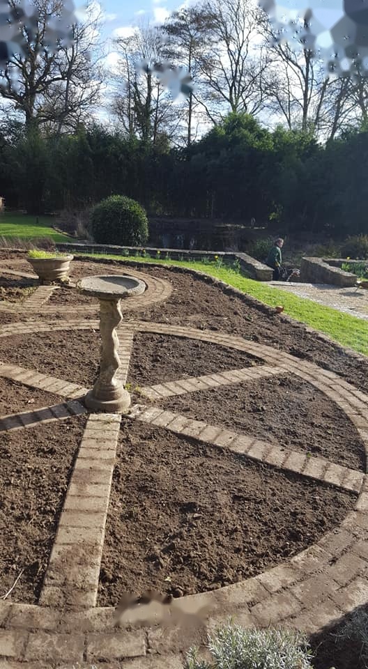 New garden paths & patio edging.